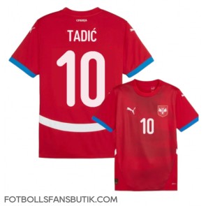 Serbien Dusan Tadic #10 Replika Hemmatröja EM 2024 Kortärmad